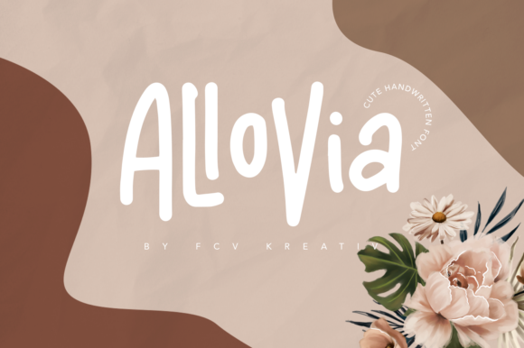 Allovia: A Handwritten Font for Editorial Design