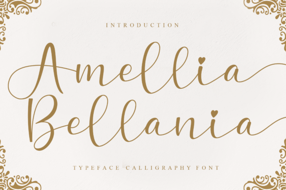Amellia Bellania Font for Editorial Design