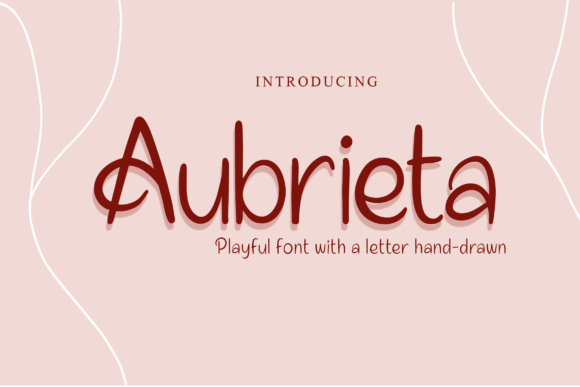 Aubrieta Font: Elevating Editorial Design with Script Handwritten Elegance