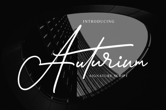 Auturium: An Elegant Handwritten Typeface for Editorial Design