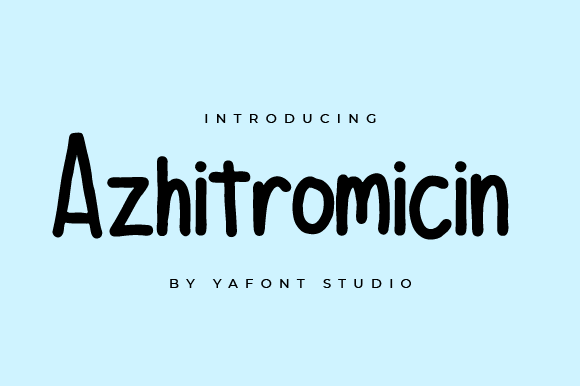Azhitromicin Font for Editorial Design