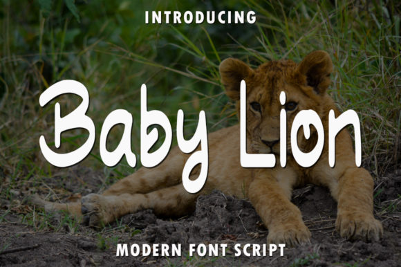 Baby Lion Font for Elegant Campaign Design