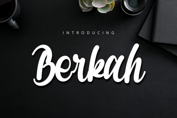 Berkah Font: Bold Script for Small Business Branding