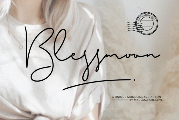 Blessmoon Font for Elegant Small Business Branding