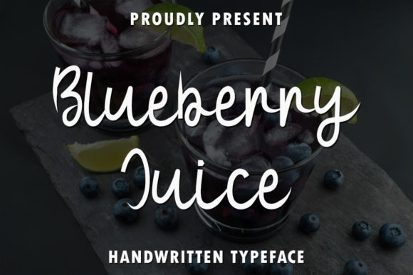 Blueberry Juice Font for Editorial Design