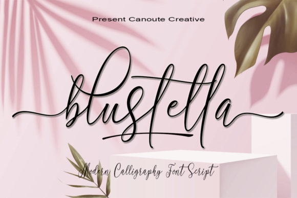 Blustella Typeface for Campaign Design