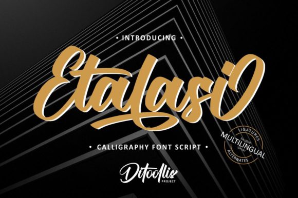 Etalasi: Bold Script Font for Makers