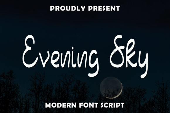 Evening Sky: A Refined Script Typeface for Editorial Design