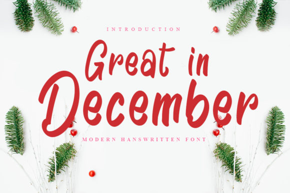 Great in December Font for Makers