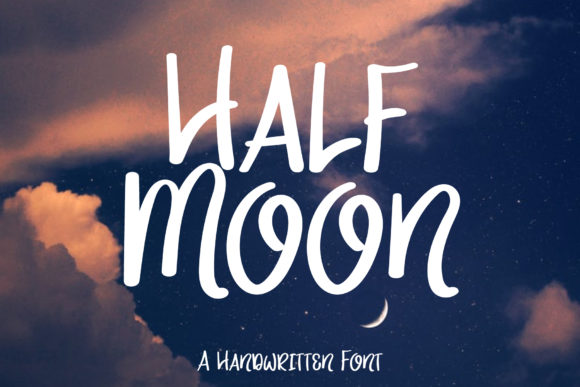 Half Moon: A Friendly Script Handwritten Font for Branding