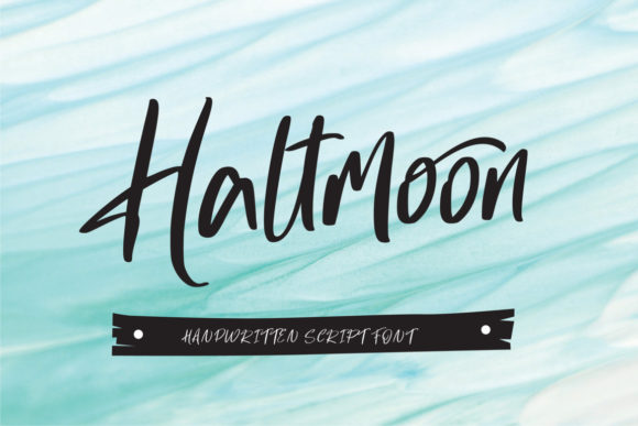 Haltmoon: Bold Script Font for Makers
