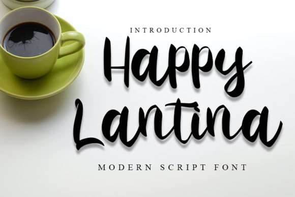 Happy Lantina: A Friendly Script Font for Editorial Design