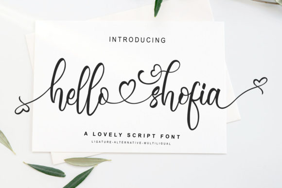 Hello Shofia: The Sweet Script Font for Campaigns