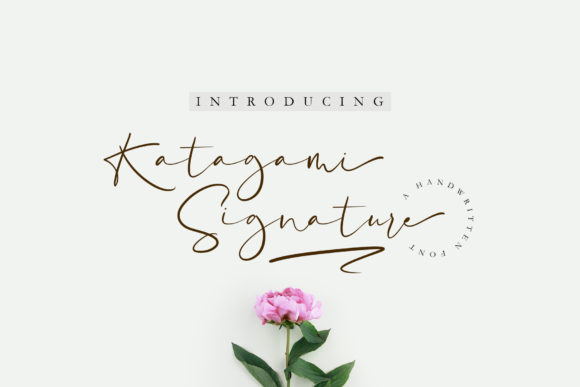 Katagami Signature Font for Elegant Business Branding