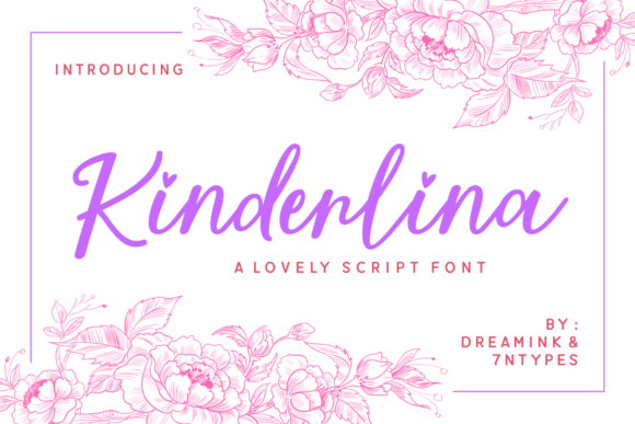 Kinderlina Font Review: A Romantic Script for Designers