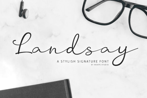 Landsay: A Stylish Script Handwritten Font for Editorial Design