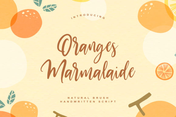 Oranges Marmalaide Font for Professional Branding