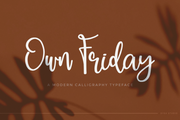 Own Friday Font for Modern Web Design