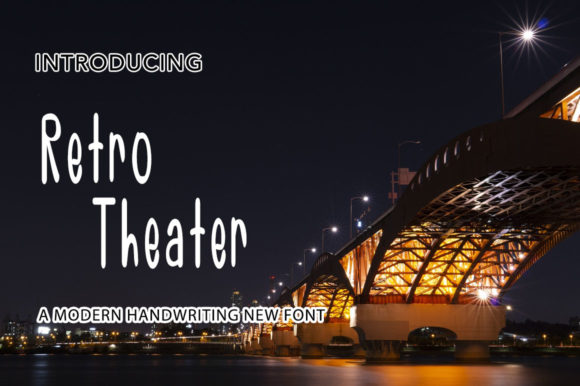 Retro Theater Font for Modern Web Design