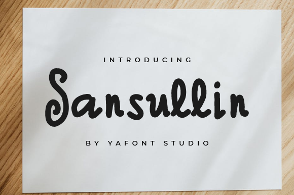 Sansullin: A Casual Handwritten Font for Web Design