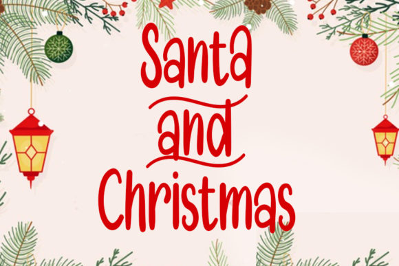 Santa and Christmas: An Elegant Script Handwritten Font