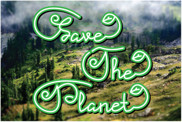 Save the Planet: A Delicate Script Font Review