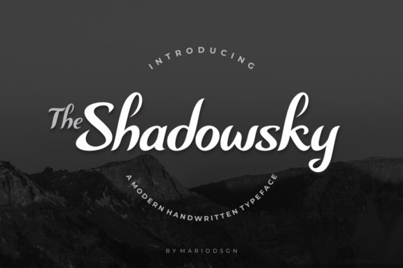 Shadowsky Font: Bold Script for Modern Branding