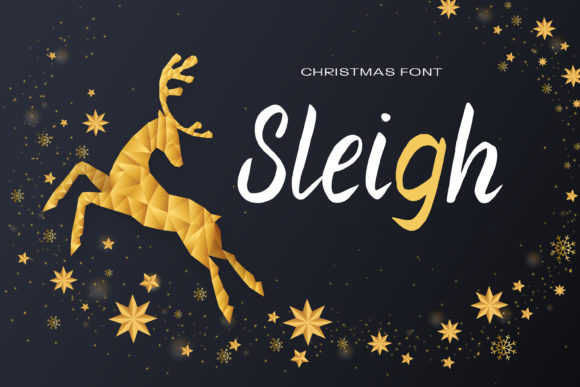 Sleigh: The Romantic Script Font for Crafters