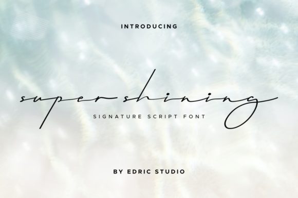 Super Shining Font for Modern Brand Identity