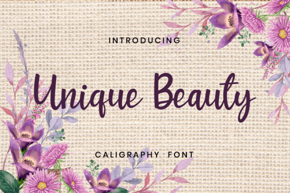 Unique Beauty Font for Editorial Design