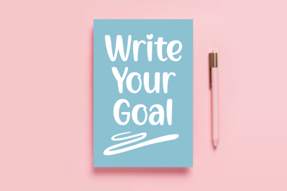 Write Your Goal: The Perfect Handwritten Font for Crafters